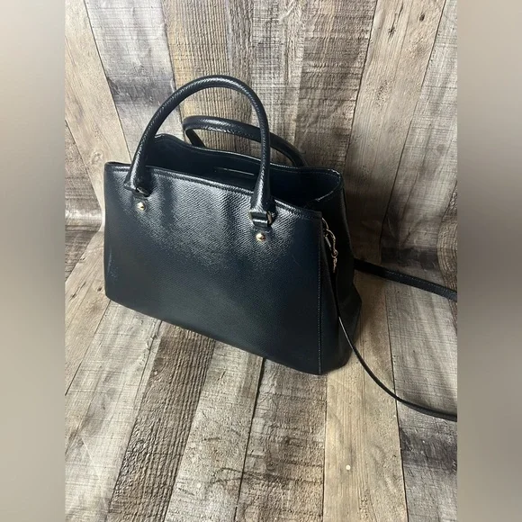 COACH Margot Carryall F34607 Midnight Blue Satchel Leather Crossbody handbag - Picture 14 of 16